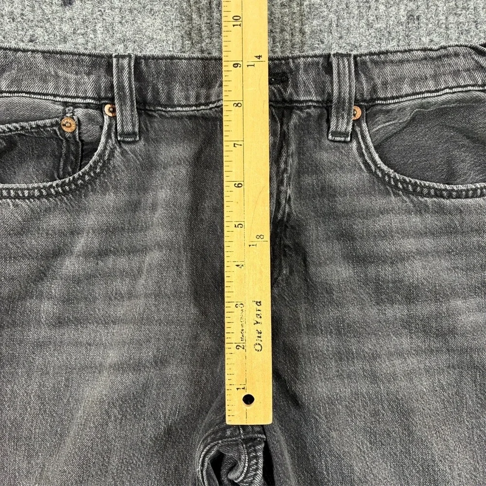 American Eagle Strigid Womens Baggy Bermuda Shorts Size 4 Black Denim Strigid